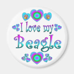 Ik houd van mijn beagle magneet