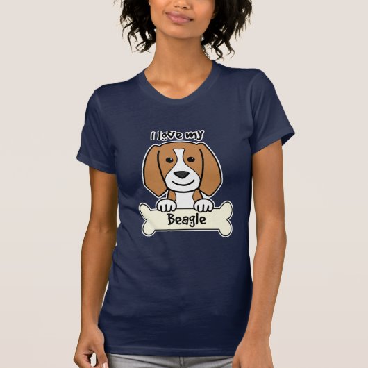 Ik houd van mijn beagle t-shirt (Voorkant)