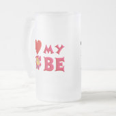 Ik houd van Mijn Bobe Matglas Bierpul (Voorkant links)