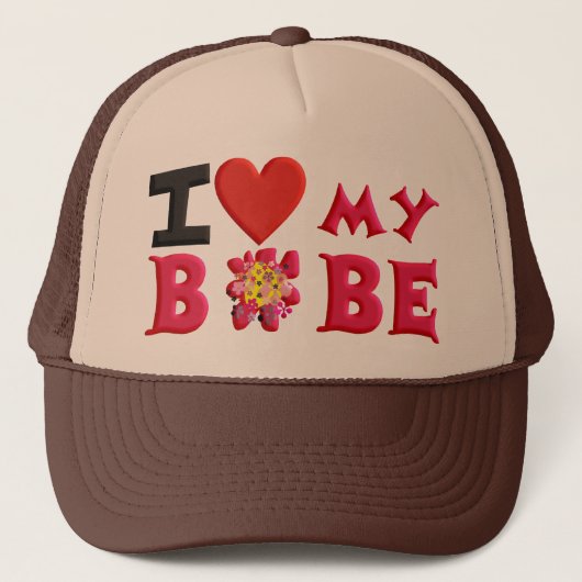 Ik houd van Mijn Bobe Trucker Pet (Voorkant)