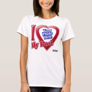 Ik houd van Mijn Boot - Foto T-shirt