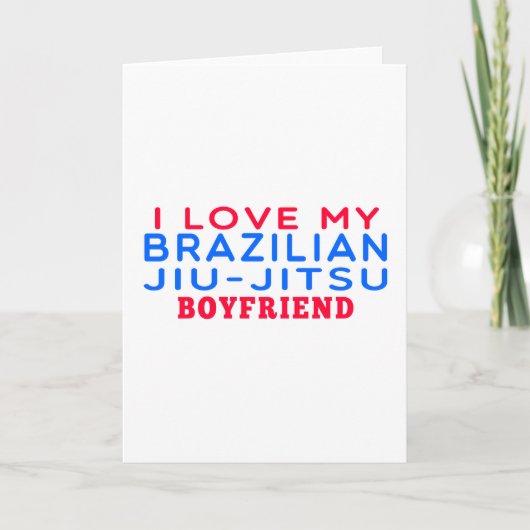 Ik houd van Mijn Braziliaanse Vriend van het Kaart (Voorkant)