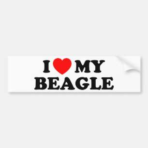 Ik houd van mijn Bumpersticker van de Brak