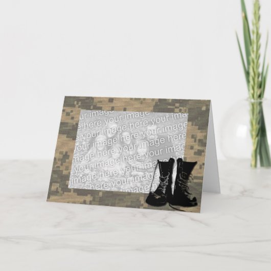 Ik houd van Mijn Camouflage van de Foto van de Kaart (Voorkant)