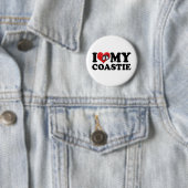 Ik houd van Mijn Coastie Ronde Button 5,7 Cm (In situ)