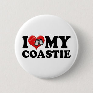 Ik houd van Mijn Coastie Ronde Button 5,7 Cm