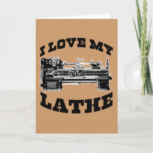 Ik houd van Mijn Draaibank (zoals gezien in Kaart (Voorkant)