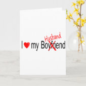 Ik houd van Mijn Echtgenoot Kaart (Gele Bloem)