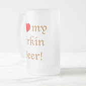Ik houd van Mijn Firkin Bier! De berijpte Mok van (Voorkant links)