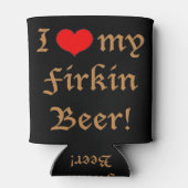 Ik houd van mijn Firkin Bier! Koelbox Blikjeskoeler (Achterkant)