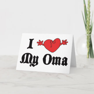 Ik houd van Mijn Gift Oma Kaart