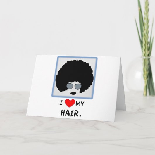 Ik houd van mijn Haar - Afro Kaart (Voorkant)