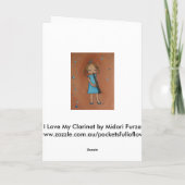 Ik houd van Mijn Klarinet Kaart (Achterkant)
