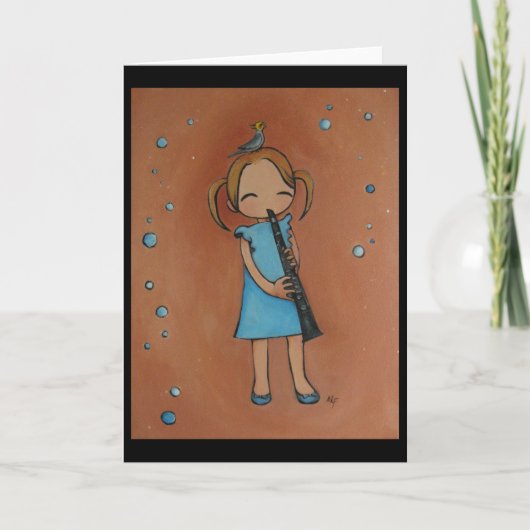 Ik houd van Mijn Klarinet Kaart (Voorkant)