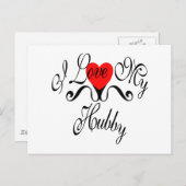 Ik houd van Mijn Manlief Briefkaart (Voorkant / Achterkant)