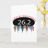 Ik houd van mijn Marathoner Kaart (Gele Bloem)