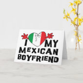Ik houd van Mijn Mexicaanse Vriend Kaart (Gele Bloem)