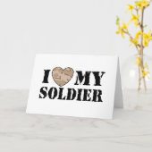 Ik houd van Mijn Militair Kaart (Gele Bloem)