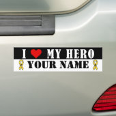 Ik houd van Mijn Militaire Bumpersticker van de (Op auto)