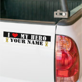 Ik houd van Mijn Militaire Bumpersticker van de (Op Truck)