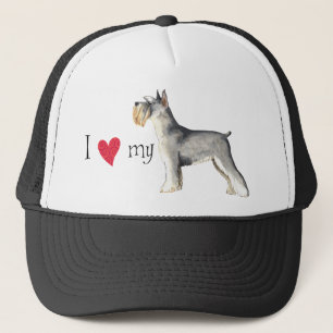 Ik houd van mijn MiniatuurSchnauzer Trucker Pet