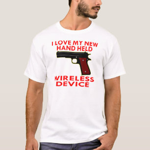 Ik houd van Mijn Nieuwe Hand - gehouden Draadloos T-shirt