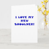 Ik houd van Mijn Nieuwe Schouder Kaart (Gele Bloem)