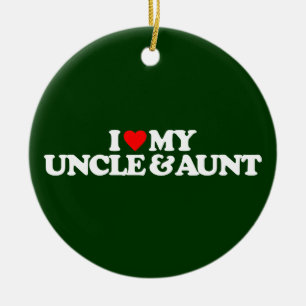 IK HOUD VAN MIJN OOM & TANTE KERAMISCH ORNAMENT