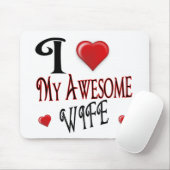 Ik houd van Mijn populaire betaalbaar van het Logo Muismat (Met muis)