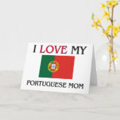 Ik houd van Mijn Portugees Mamma Kaart (Gele Bloem)