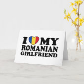 Ik houd van Mijn Roemeens vriendin Kaart (Gele Bloem)