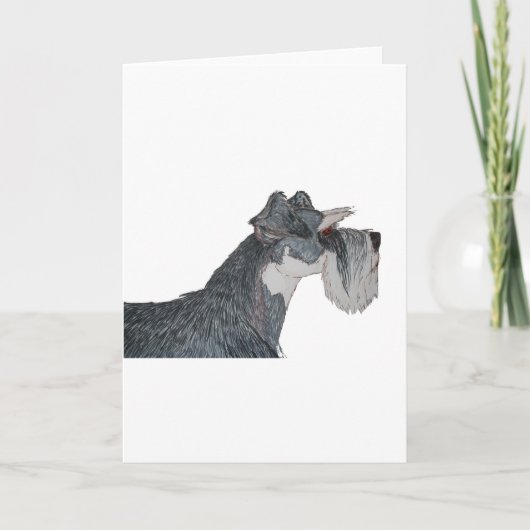 Ik houd van Mijn Schnauzer Kaart (Voorkant)
