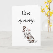 Ik houd van Mijn Stier van de Kuil van de Brij Kaart (Gele Bloem)