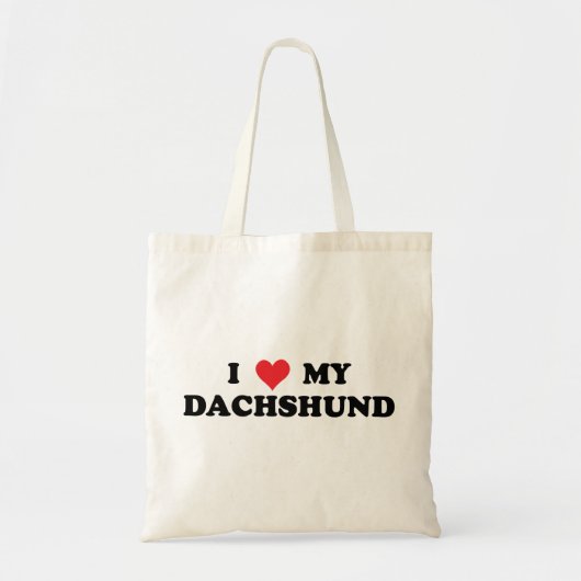 Ik houd van Mijn Tekkel Tote Bag (Voorkant)