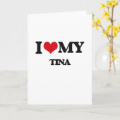 Ik houd van Mijn TINA Kaart (Gele Bloem)