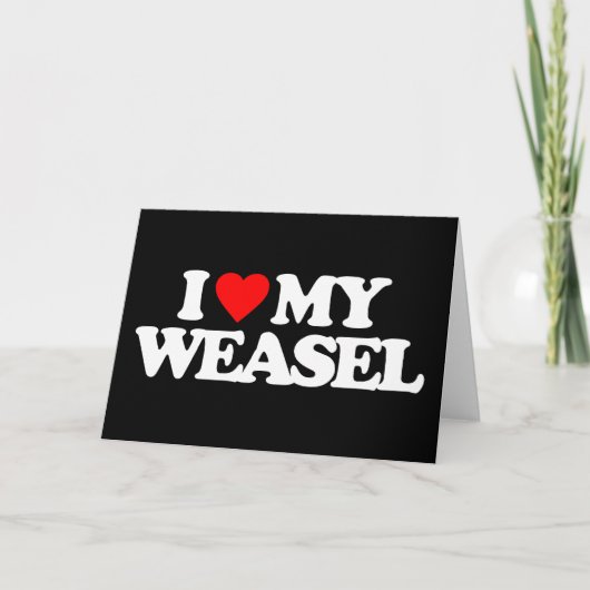 IK HOUD VAN MIJN WEZEL KAART (Voorkant)