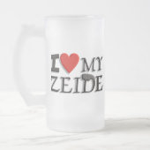 Ik houd van mijn Zeide Matglas Bierpul (Links)