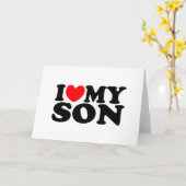 Ik houd van Mijn Zoon Kaart (Gele Bloem)