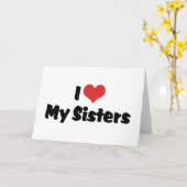 Ik houd van Mijn Zusters Kaart (Gele Bloem)