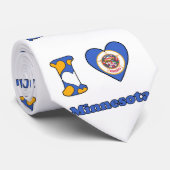 Ik houd van Minnesota Stropdas (Opgerold)