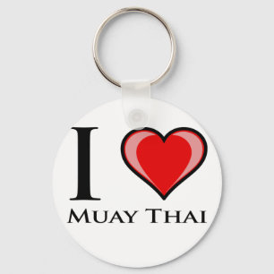 Ik houd van Muay Thai Sleutelhanger
