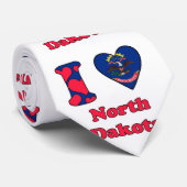 Ik houd van North Dakota Stropdas (Opgerold)