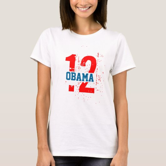 Ik houd van Obama 2012 T-shirt (Voorkant)