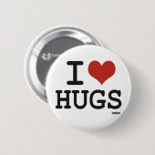 Ik houd van Omhelzingen Ronde Button 5,7 Cm (Voorkant /achterkant)