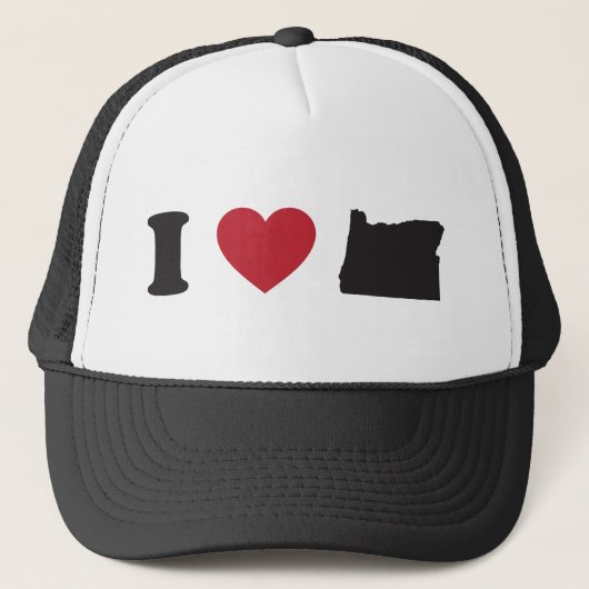 Ik houd van Oregon Trucker Pet (Voorkant)