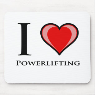Ik houd van Powerlifting Muismat