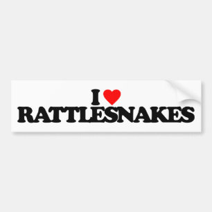 IK HOUD VAN RATTLESNAKES BUMPERSTICKER