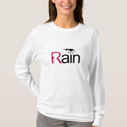 Ik houd van Regen T-shirt (Voorkant)