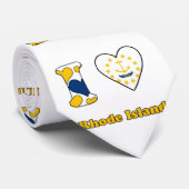 Ik houd van Rhode Island Stropdas (Opgerold)