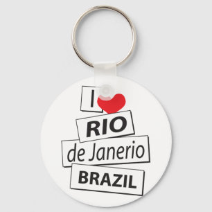 Ik houd van Rio DE Janerio Brazilië Sleutelhanger